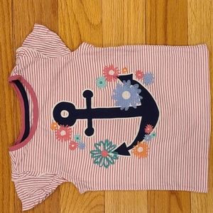 Gymboree Embroidered Anchor Tee; size 3T